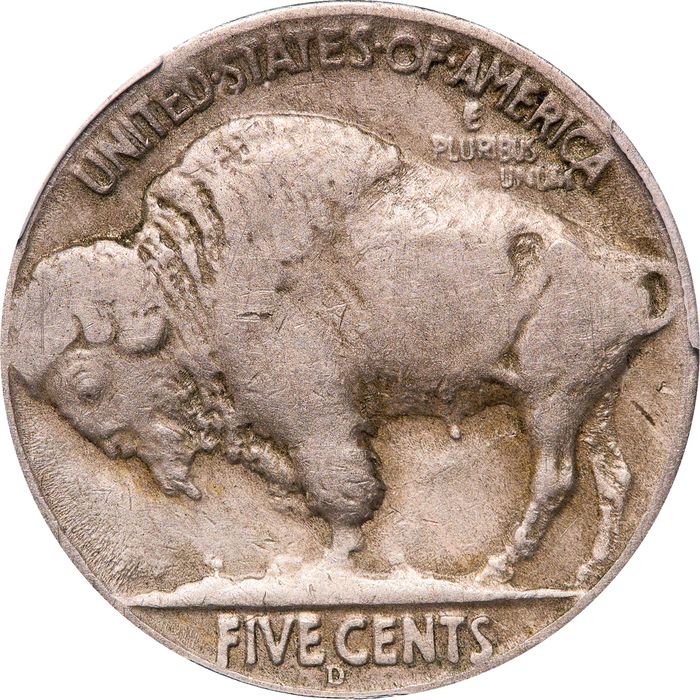 1937-D 3 Legs Buffalo Nickel (5c) Photo 4