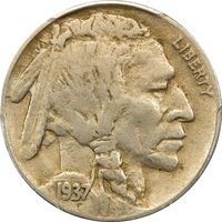 1937-D 3 Legs Buffalo Nickel (5c) Obverse Image