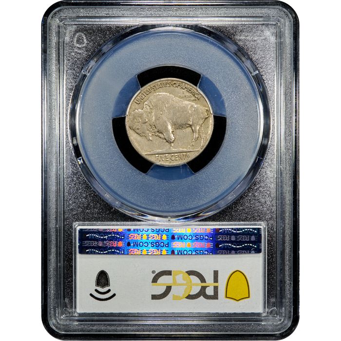 1937-D 3 Legs Buffalo Nickel (5c) Reverse Slab Image