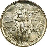 1937-D Oregon Commemorative Half Dollar (50c) Photo 3
