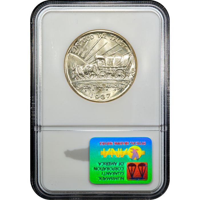 1937-D Oregon Commemorative Half Dollar (50c) Reverse Image