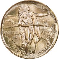 1937-D Oregon Commemorative Half Dollar (50c) Obverse Image