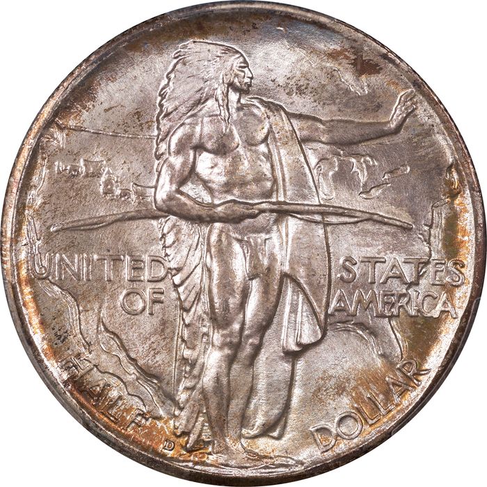1937-D Oregon Commemorative Half Dollar (50c) Obverse Image