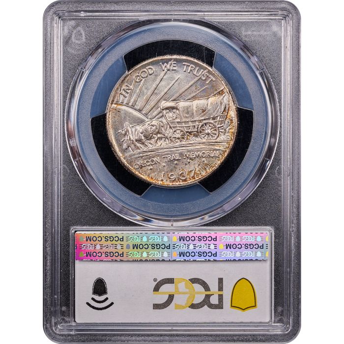 1937-D Oregon Commemorative Half Dollar (50c) Reverse Slab Image