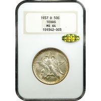 1937-D Texas Commem Half Dollar (50c) Obverse Image