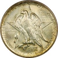 1937-D Texas Commem Half Dollar (50c) Photo 3