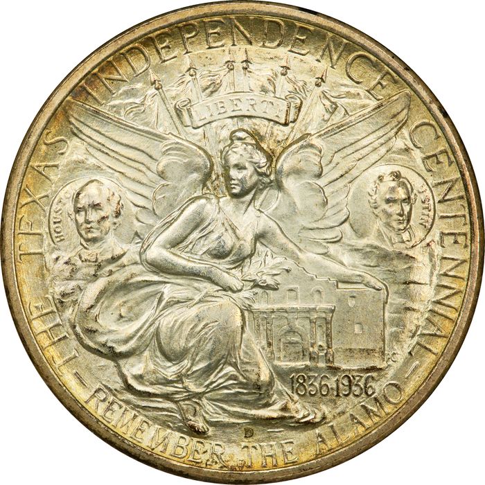 1937-D Texas Commem Half Dollar (50c) Photo 4
