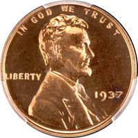 1937 Lincoln Cent (1c) Obverse Image