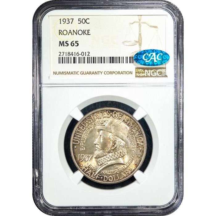 1937 Roanoke Commem Half Dollar (50c) Obverse Image