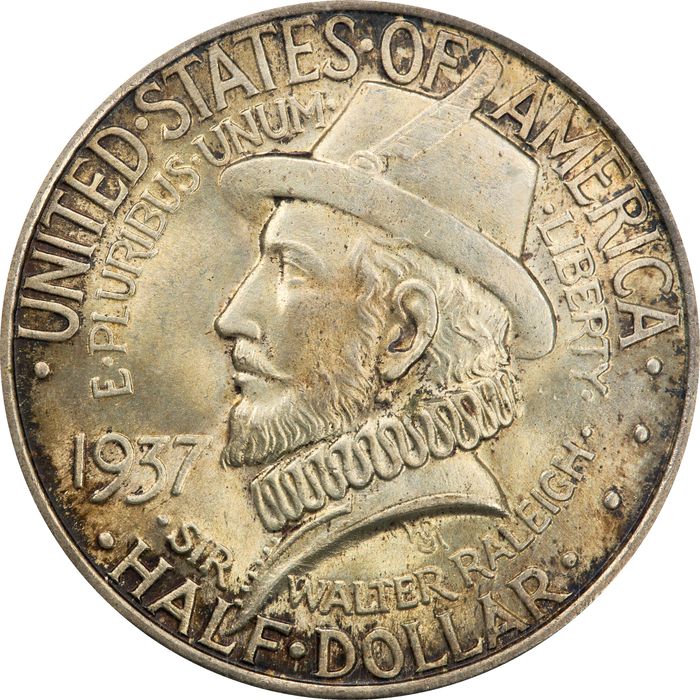 1937 Roanoke Commem Half Dollar (50c) Photo 3