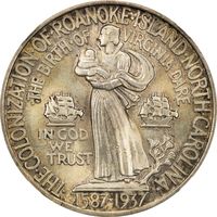 1937 Roanoke Commem Half Dollar (50c) Photo 4