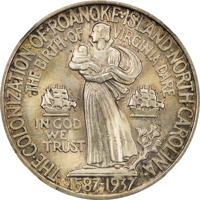 1937 Roanoke Commem Half Dollar (50c) Photo 4