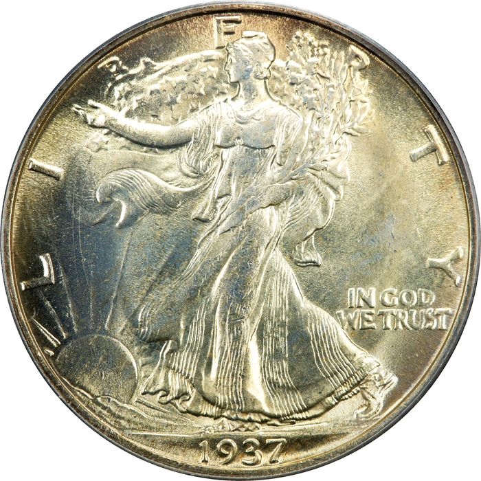1937-S Walking Liberty Half Dollar (50c) OGH Obverse Image