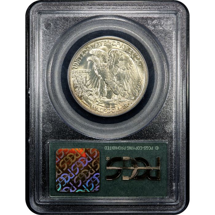 1937-S Walking Liberty Half Dollar (50c) OGH Reverse Slab Image