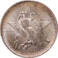 1937 Texas Commemorative Half Dollar (50c) Obverse Image