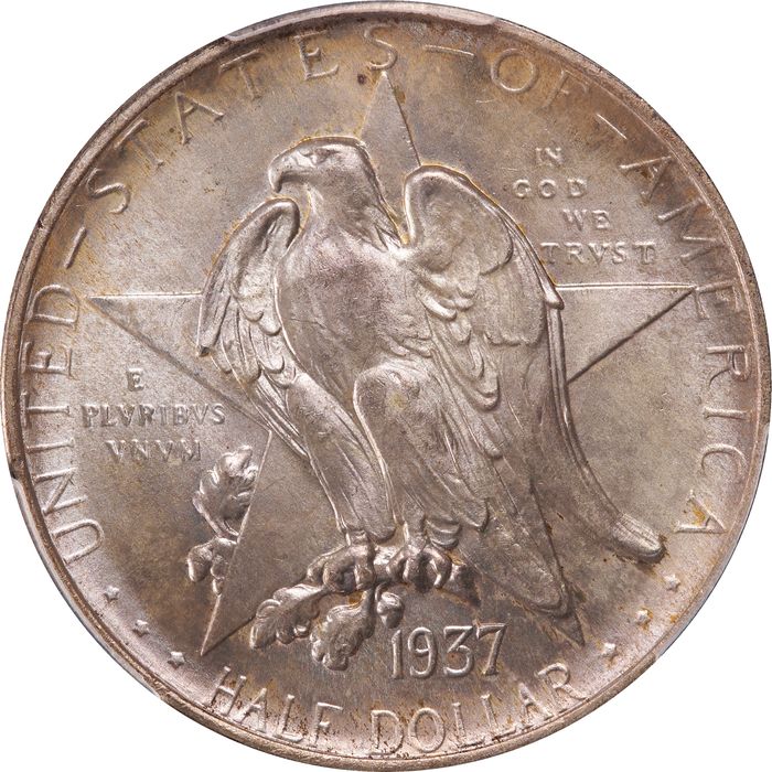 1937 Texas Commemorative Half Dollar (50c) Obverse Image