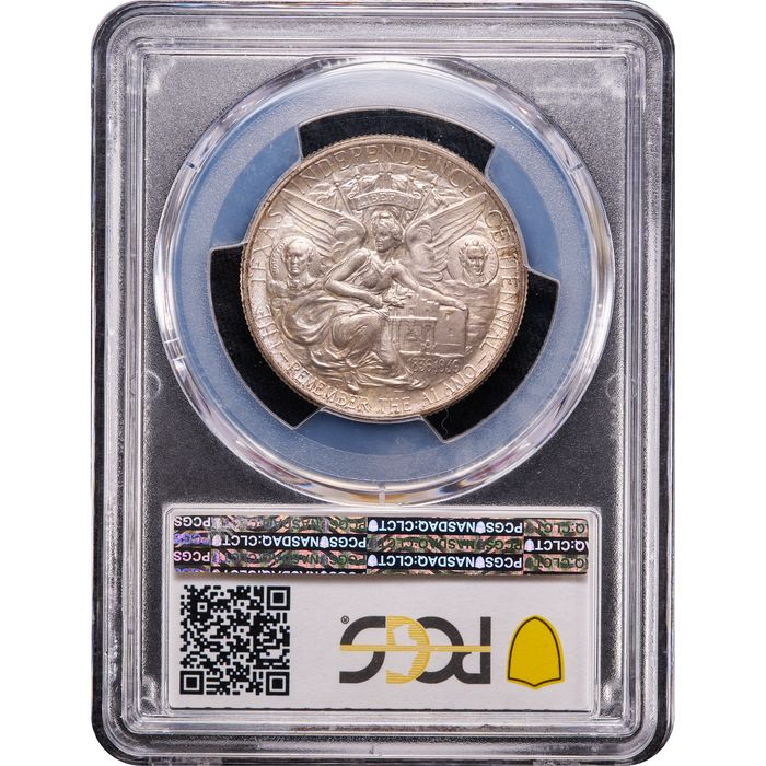 1937 Texas Commemorative Half Dollar (50c) Reverse Slab Image