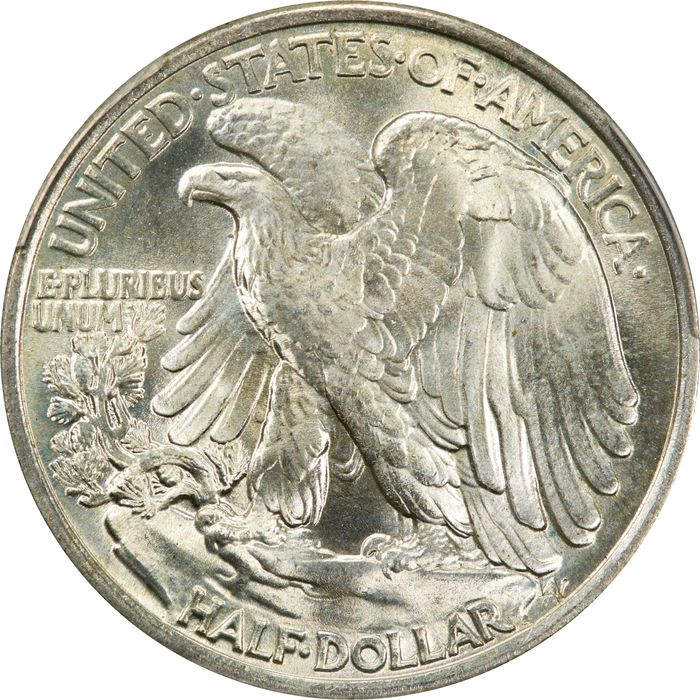 1937 Walking Liberty Half Dollar (50c) Photo 4
