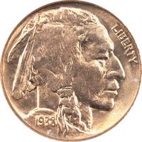 1938-D Buffalo Nickel (5c) Obverse Image