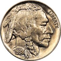 1938-D Buffalo Nickel (5c) Rattler Obverse Image