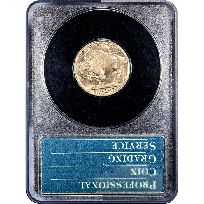 1938-D Buffalo Nickel (5c) Rattler Reverse Slab Image