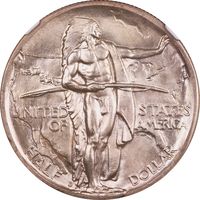 1938-D Oregon Commemorative Half Dollar (50c) Obverse Image