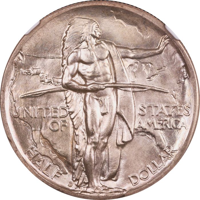 1938-D Oregon Commemorative Half Dollar (50c) Obverse Image