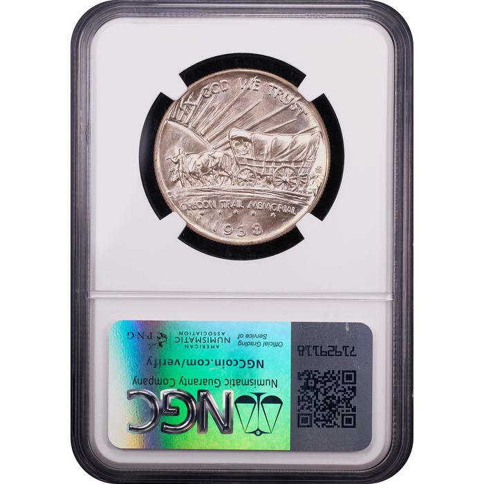 1938-D Oregon Commemorative Half Dollar (50c) Reverse Slab Image
