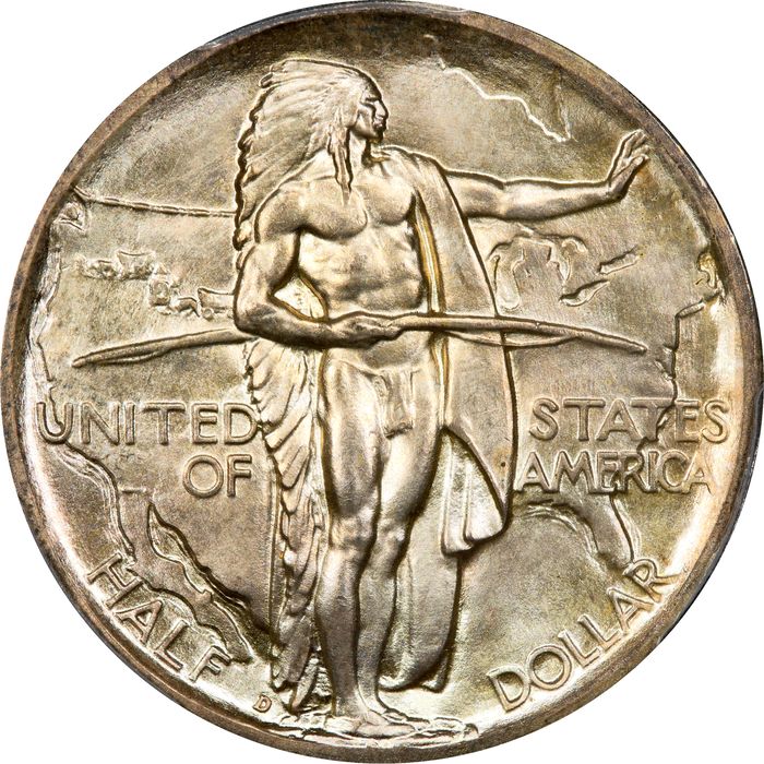 1938-D Oregon Commemorative Half Dollar (50c) Photo 3
