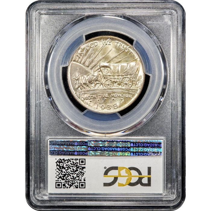 1938-D Oregon Commemorative Half Dollar (50c) Reverse Image