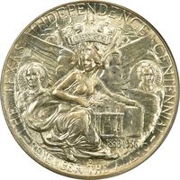 1938-D Texas Commemorative Half Dollar (50c) OGH Reverse Image