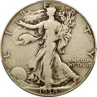 1938-D Walking Liberty Half Dollar (50c) Obverse Image