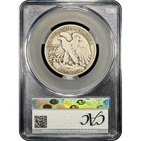 1938-D Walking Liberty Half Dollar (50c) Reverse Slab Image
