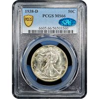 1938-D Walking Liberty Half Dollar (50c) Obverse Image