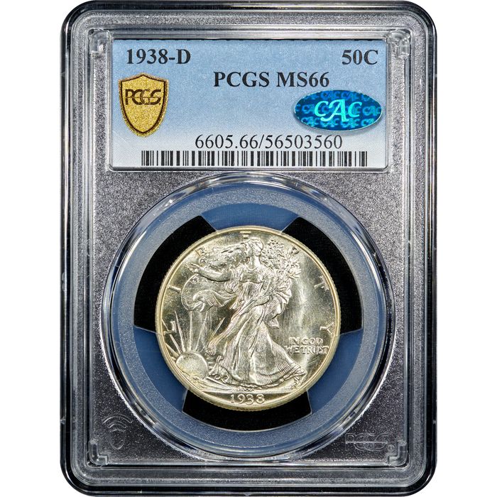 1938-D Walking Liberty Half Dollar (50c) Obverse Image