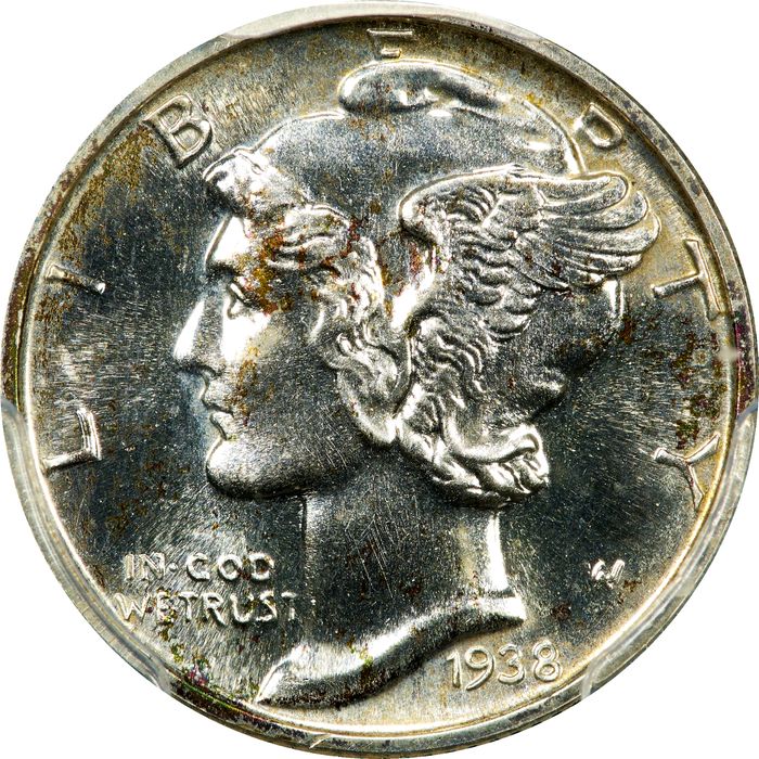 1938 Mercury Dime (10c) Obverse Image