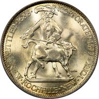 1938 New Rochelle Commemorative Half Dollar (50c) OGH Obverse Image