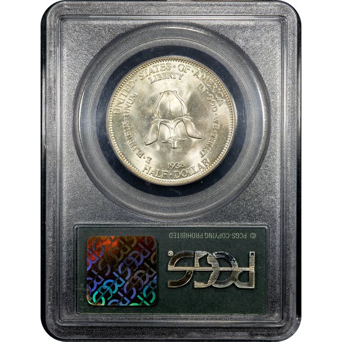 1938 New Rochelle Commemorative Half Dollar (50c) OGH Reverse Slab Image