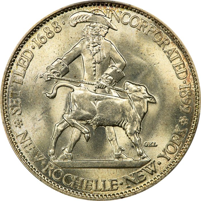 1938 New Rochelle Commemorative Half Dollar (50c) Obverse Image