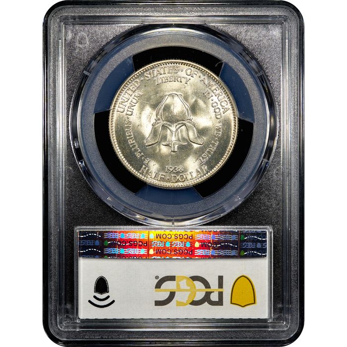 1938 New Rochelle Commemorative Half Dollar (50c) Reverse Slab Image