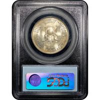 1938 New Rochelle Commemorative Half Dollar (50c) Reverse Slab Image