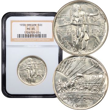 1938 Oregon Commemorative Half Dollar (50c) Composite Image