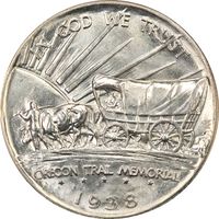 1938 Oregon Commemorative Half Dollar (50c) Reverse Image