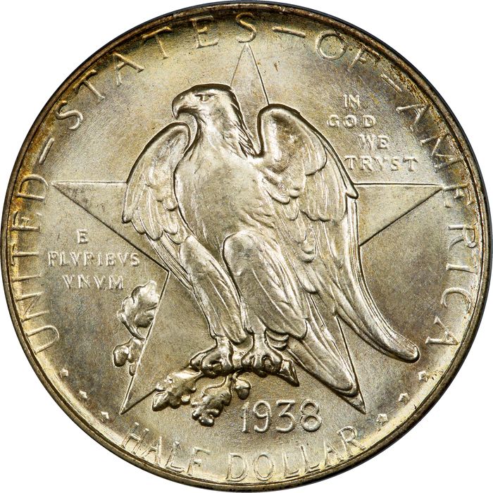 1938-S Texas Commem Half Dollar (50c) Photo 3