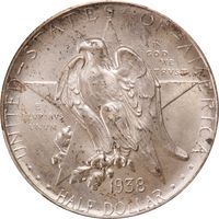 1938-S Texas Commemorative Half Dollar (50c) Obverse Image