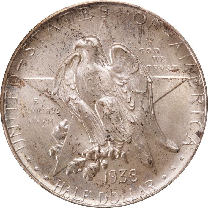 1938-S Texas Commemorative Half Dollar (50c) Obverse Image