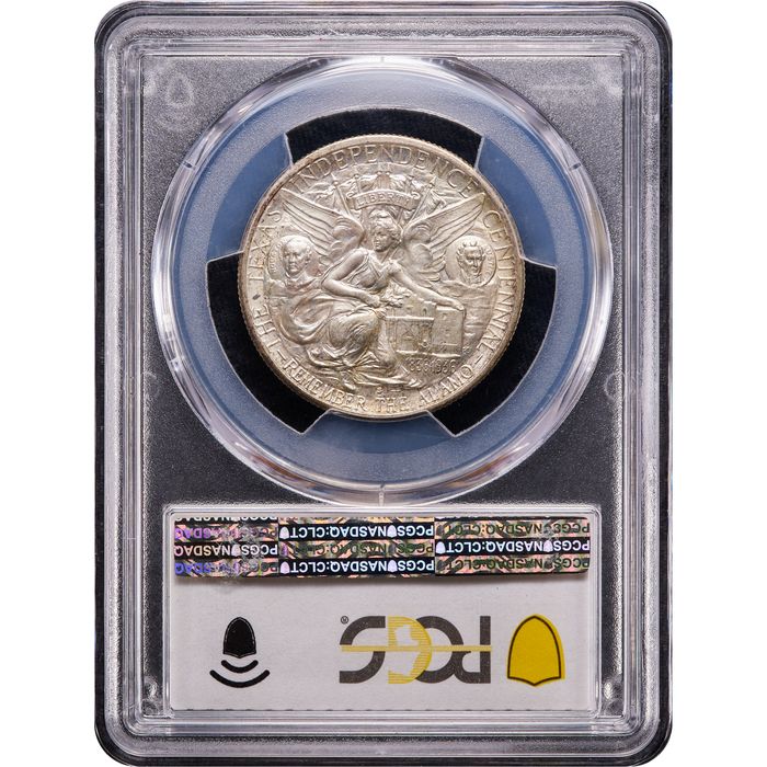 1938-S Texas Commemorative Half Dollar (50c) Reverse Slab Image