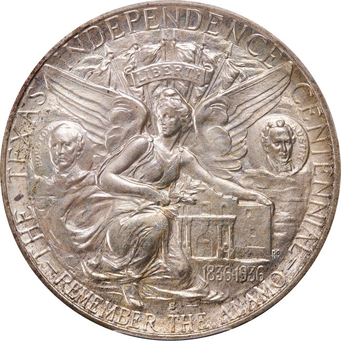 1938-S Texas Commemorative Half Dollar (50c) Reverse Image