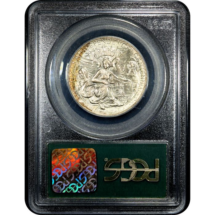 1938 Texas Commemorative Half Dollar (50c) OGH Reverse Slab Image