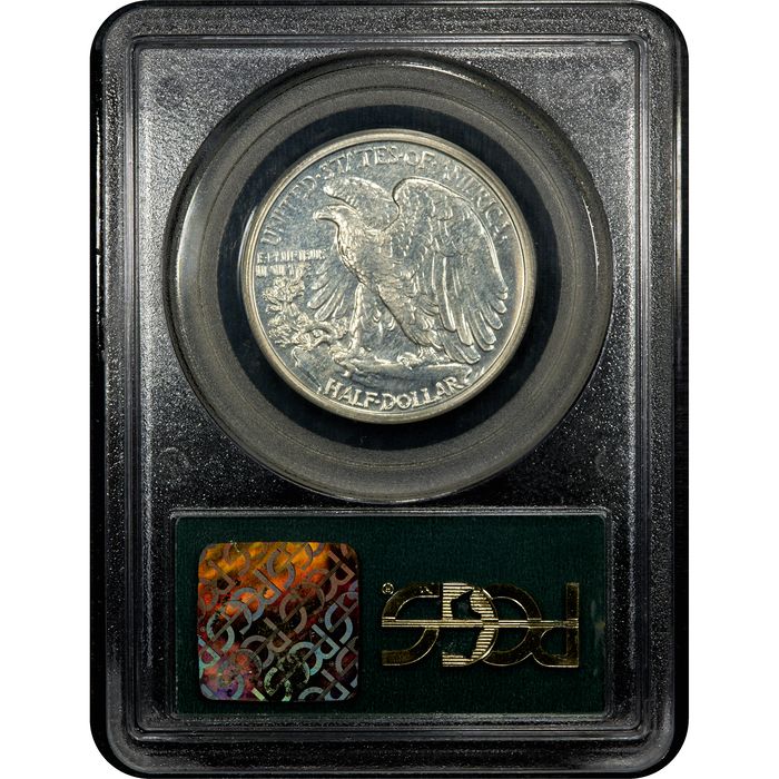 1938 Walking Liberty Half Dollar (50c) OGH Reverse Slab Image
